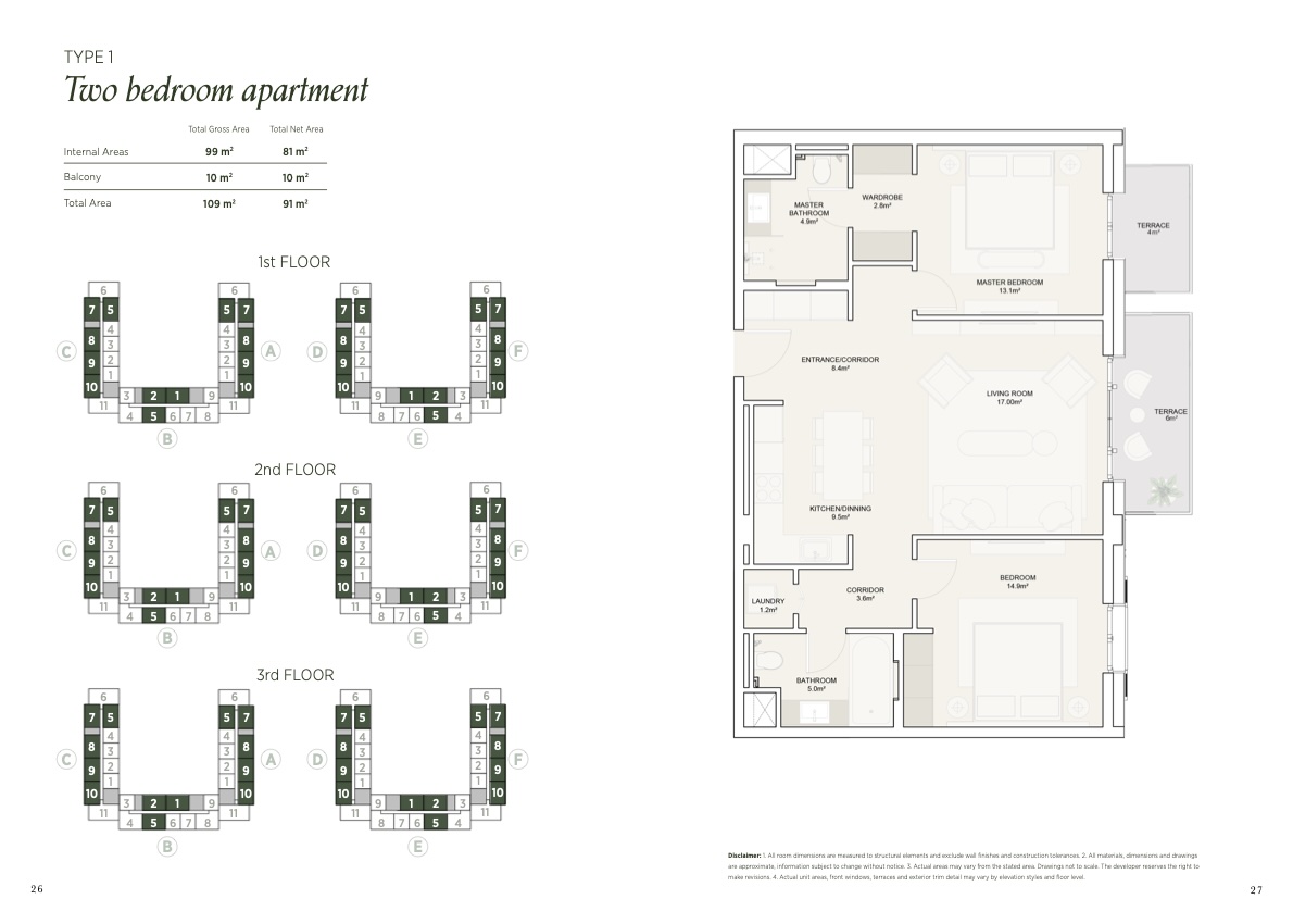 2 Bedroom Apartment, Смотреть планировку